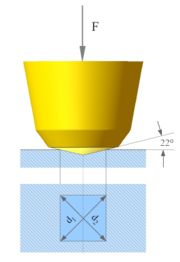 Vickers-Härteprüfung
