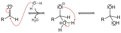 Bildung eines Aldehydhydrates